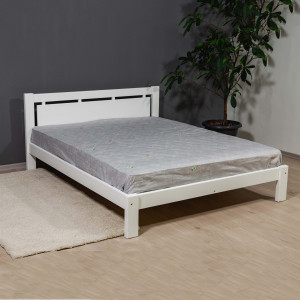 Деревянная кровать MobiCasa L 210 140 x 200 см White
