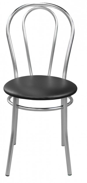 Scaun pentru bucătărie Nowy Styl Tulipan Chrome V-4 Black