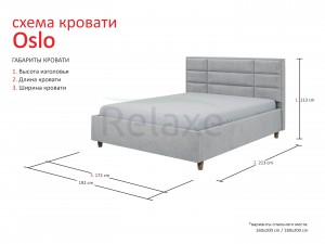 Pat Oslo 180 x 200 cm Dark Grey