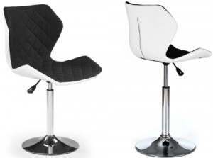 Scaun de bar Halmar Matrix 2 Black/White