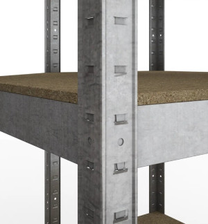 Стеллаж Horeca Nex Budget 180 x 70 x 40 cm (угловой) Galvanizat