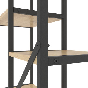 Raft Nex Loft Cascade 109 x 70 x 30 cm Antracite/Oak Artisan