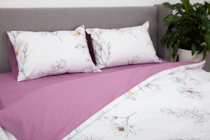 Set de lenjerie pentru pat TEP Soft Dreams 200 x 220 cm Blossom on White