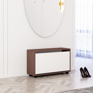 Шкаф для обуви Mobildor Leo 1 дверь 47x60x27 см White/Brown