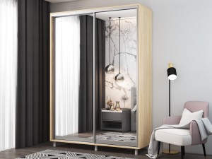 Шкаф-купе Модель S 120x220x60 см Sonoma