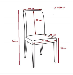 Scaun pentru bucătărie Yasen DC 6014-Р Grey/White legs