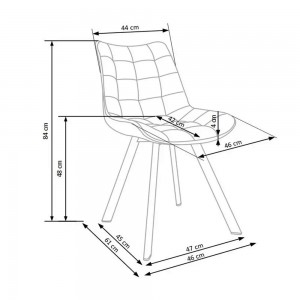 Scaun pentru bucătărie Halmar K-332 Black