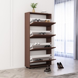 Шкаф для обуви Mobildor Leo 4 двери 164x80x27 см Wenge