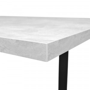 Masă de bucătărie DP Hana 180x90 cm Beton/Black