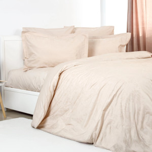 Set de lenjerie pentru pat TEP Grace Jacquard 200 x 220 cm Beige