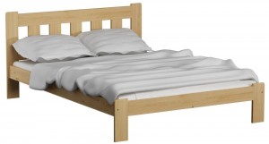 Pat din lemn MM Brita 90 x 200 cm Beige