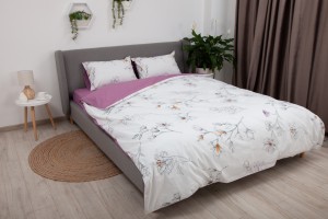 Set de lenjerie pentru pat TEP Soft Dreams 200 x 220 cm Blossom on White