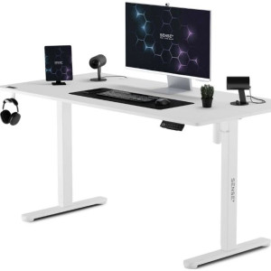 Masă gaming Sense7 Nojo White