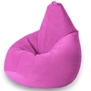 Fotoliu sac Bean Bag Pară Velur XL Pink