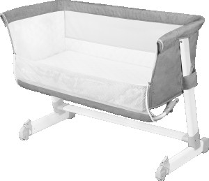 Pătuc Co-sleeper 3 în 1 Lionelo Theo Concrete