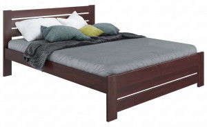 Pat din lemn KLEN Karoline 180 x 200 cm Wenge