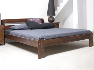 Pat din lemn MM Sara 120 x 200 cm Nuc