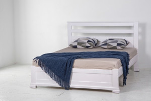 Деревянная кровать Mebel Lev LORD 140 x 200 см Белый
