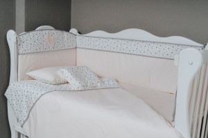 Lenjerie de pat pentru copii Perna Mea Set Confort Stele Pink