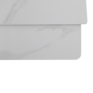 Раздвижной стол DP Elara 120/180x80 cm Ceramic White XSS03