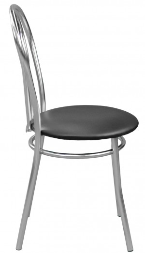 Scaun pentru bucătărie Nowy Styl Tulipan Chrome V-4 Black
