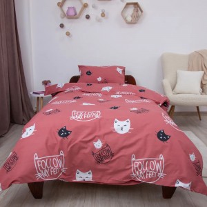 Подростковое постельное бельё "Soft Dreams" 145 x 210 см Kitten Red