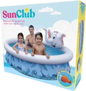 Piscină pentru copii cu fântână SunClub Elephant 3D Spray (17821) 