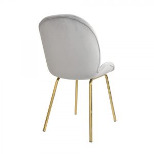Scaun pentru bucătărie DP Roxy Grey+Golden Leg