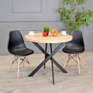 Кухонный стол DP Torino Rondo Sonoma/Black
