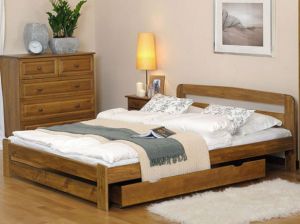 Деревянная кровать MM Лидия 90 x 200 см Дуб