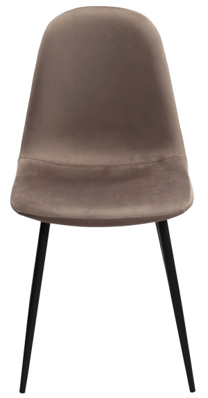 Scaun pentru bucătărie DP C-710 Catifea Brown (HRL 49)+Black Legs