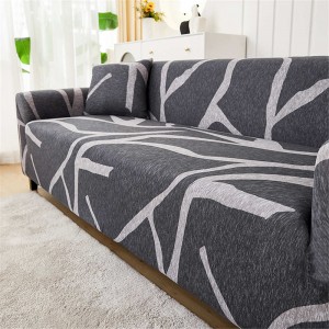 Husa pentru canapea Relaxe Home Solid Sofa Cover 3 locuri (190-230 cm) Grey Snaked