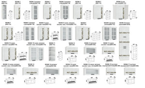 Bucătărie în serie Yasen Scandi 2.0 m 