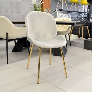 Scaun pentru bucătărie DP Roxy Grey+Golden Leg