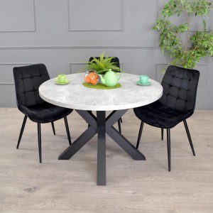 Masă de bucătărie DP Kleo 1200 Beton/Black