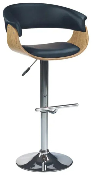 Scaun de bar Halmar H45 Oak / Black