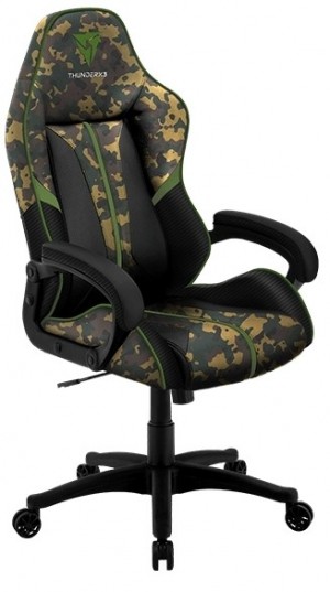 Геймерское кресло ThunderX3 BC1 CAMO Como+Green