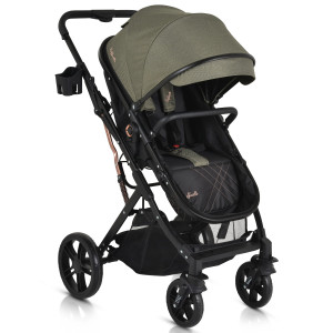 Cărucior 2 în 1 transformabil Moni Raffaelo Green Olive