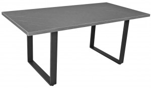 Masă de bucătărie DP Hana 180x90 cm Marmură neagră/Black