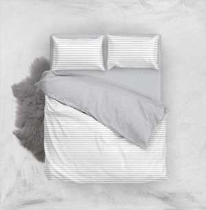 Lenjerie de pat pentru adolescenți "Soft Dreams" Grey Cascade