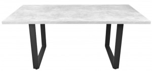 Masă de bucătărie DP Hana 180x90 cm Beton/Black