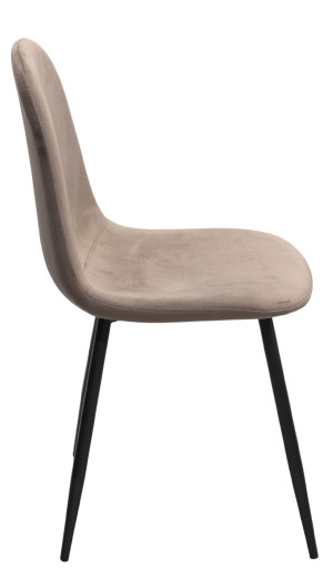 Scaun pentru bucătărie DP C-710 Catifea Brown (HRL 49)+Black Legs