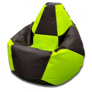 Fotoliu sac Bean Bag Pară Șahmate Oxford XXL Light green