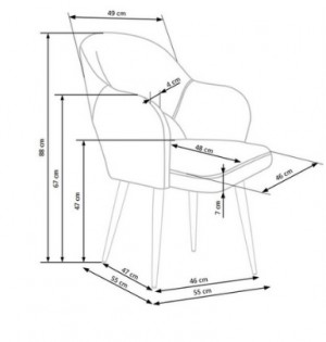 Стул для кухни Halmar K364 Grey