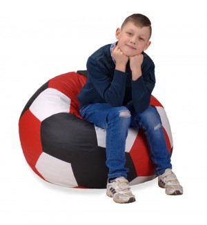 Fotoliu sac Bean Bag Minge Eco 2XL Red/Black/White