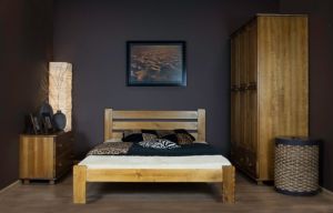 Pat din lemn MM Eliza 90 x 200 cm Beige