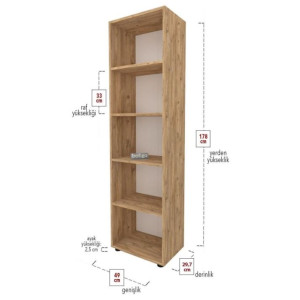 Etajeră pentru living Bofigo 13-25 Pine