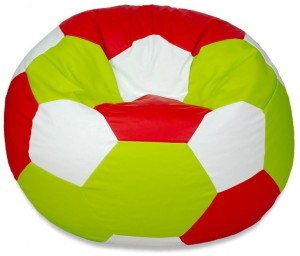 Кресло-мешок Bean Bag Мяч Eco 2XL Green/Red/White