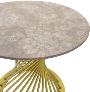 Masă de cafea DP Felicia Cleaf Beige/Gold