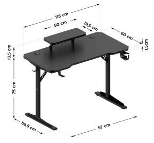 Masă gaming Leader 5.1 Black